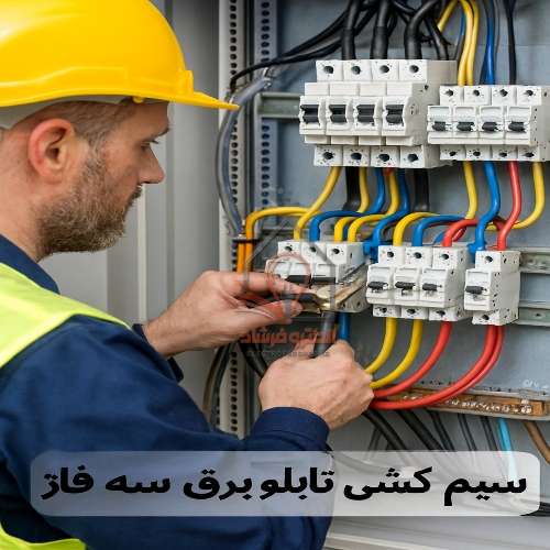نحوه سیم کشی تابلو برق سه فاز