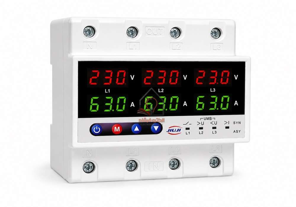 محافظ ولتاژ جریان سه فاز 63 آمپر